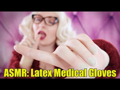 ASMR: latex medical gloves XS size