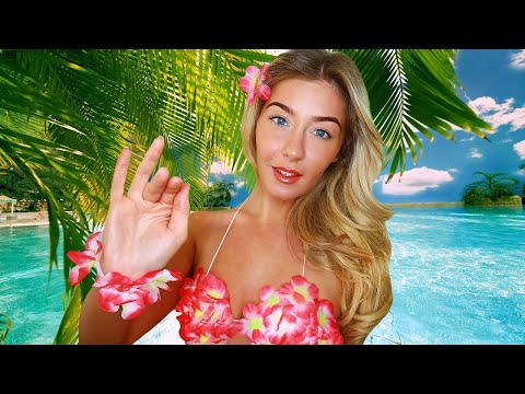 ASMR SIZZLING SUNSET MASSAGE 🌺 Island Hotel Check-In & Spa Treatment