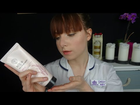 ♡ Sleepy Korean Style Facial ♡ ASMR Spa Treatment Roleplay (Soft Spoken, Personal Attention)