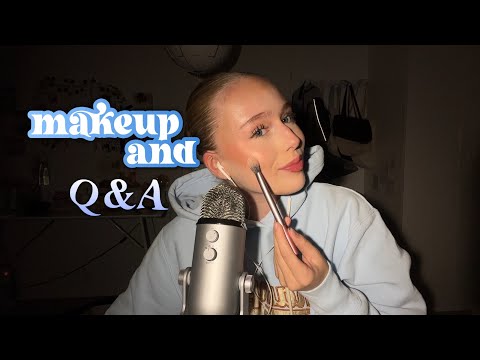 ASMR makeup routine & answering questions