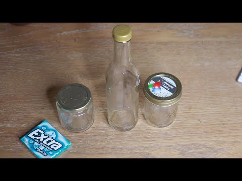 Glass Jar Nail Tapping ASMR Chewing Gum