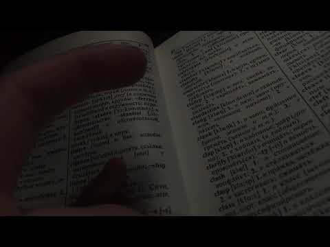 ASMR Book Dictionary of Russian and English. 🔠 Rustle of pages, Scrolling, Tapping (no talking)