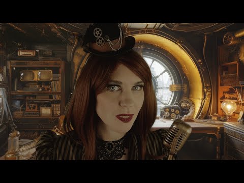 Steampunk ASMR - The Skyport (typing sounds, lots of rambling announcements)