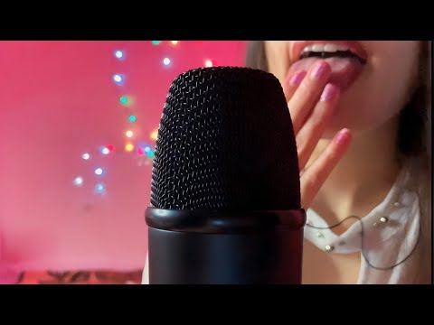 ASMR - SPIT PAINTING ON YOU 🎨💦 (extra tingly) - ASMR MOUTH SOUNDS  - Relaxing ASMR