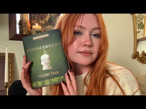 ASMR Close Whispers of Frankenstein (Cozy Reading, Candle Crackling)
