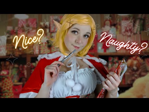 🎄 Christmas Elf Decides if You're Naughty or Nice! 🎄 ASMR Roleplay (Soft Spoken, Writing Sounds)