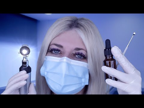 ASMR Ear Exam & Deep Ear Cleaning - Otoscope, Fizzy Drops, Picking, Gloves - Amazing Tingles!
