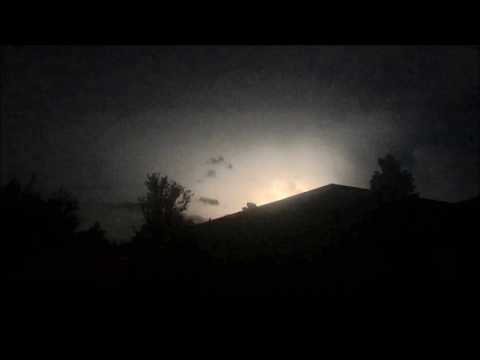 (Ambient Sounds) 6 Hrs-Real Lightning W/ Rolling Thunder & Crickets