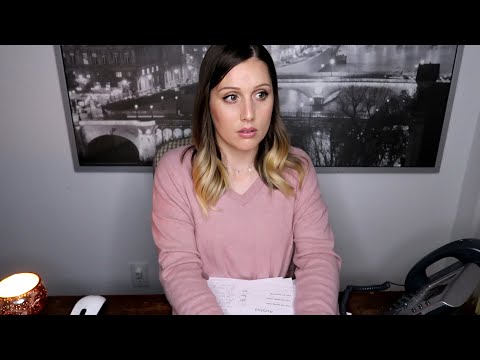ASMR Receptionist Roleplay💕{Office Phone, Paper Sorting, Writing, Typing, Softly Spoken}