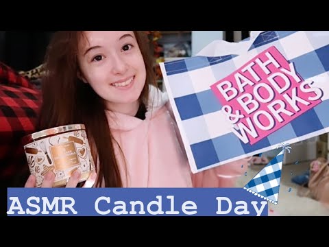 ASMR Candle Tapping! (Glass Sounds) Annual B&BW Candle Day!