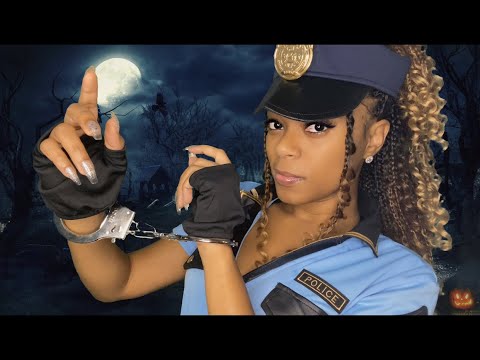 🎃ASMR 👻 Halloween Special Edition | Police • Fabric Sounds • Handcuffs Sounds • Glass Tapping & More