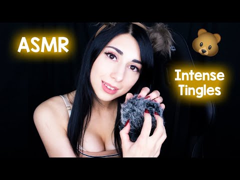 ASMR INTENSE Fluffy Mic Scratching & Brain Massage (NO TALKING) Let Me STIMULATE YOU with TINGLES