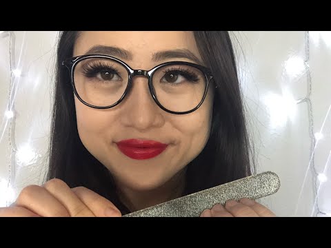 ASMR | Asian Accent, Close-Up Nail Technician Roleplay, Inaudible Whisper