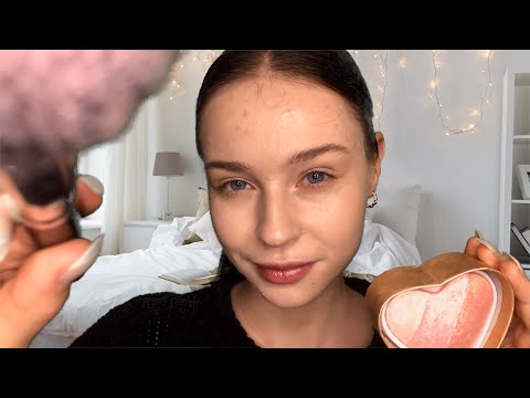 ASMR Friend Does Your Makeup For Your Date💘| Haircut/Styling, Personal Attention & Layered Sounds