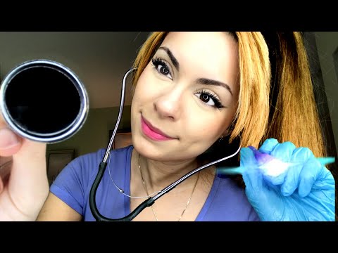 [ASMR] NURSE Check Up In Bed 👩‍⚕️ Face Touching , Light Exam , Reflexology 🍂 Medical Exam Roleplay