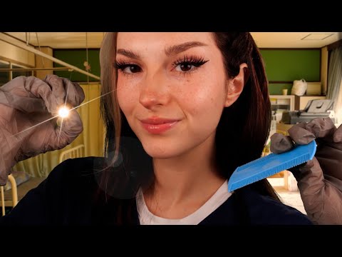 ASMR Nurse Lice Check | Medical Personal Attention, Soothing Hair Treatment, & Scalp Massage