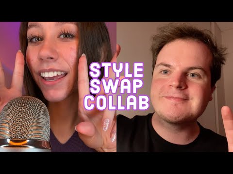 ASMR | Style Swap Collab W @UnavoidableASMR (Spit Painting, Invisible Triggers, Mouth Sounds, Etc)