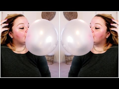 ASMR | Shiny Pink BIG Bubbles | Dubble Bubble and loud Bubble Pops!!