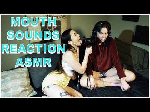 Ear Licking REACTION VIDEO - MUNA AND SASHA ASMR - THE ASMR COLLECTION - MOUTH SOUNDS ASMR