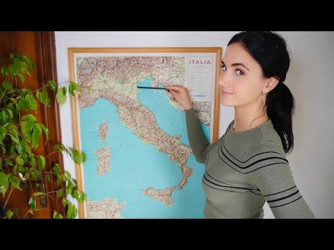 Una lezione molto riposante | ASMR ITA | Geografia Italia • Regioni Nord-Ovest