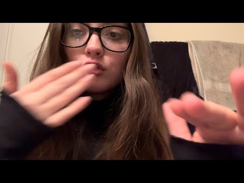 ASMR | fast tongue/mouth sounds, stuttering, hand movements, personal attention 👼🏻🤍