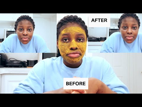 Exfoliating My Skin With Turmeric Face Mask || ASMR Skin Care Routine
