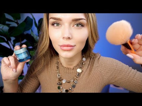 ASMR Friend Does Your Makeup 💕 [fast + aggressive for more tingles]