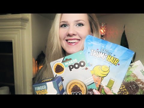 Reviewing HILARIOUS Products 😂 ASMR Style • Tapping • Eating • Giggles