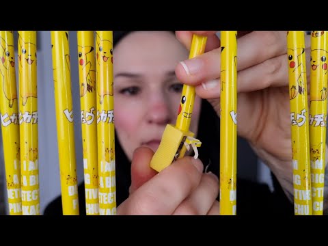 Your hair is pikachu pens ASMR ( with & without talking)