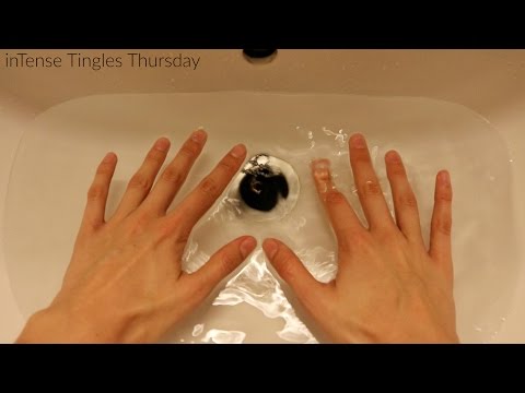 Binaural ASMR ♥ Running Water, Splashing, Soapy, Sudsy Sounds