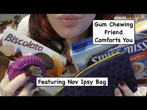 ASMR Gum Chewing Friend Comforts You. Whispers, Personal Attention.