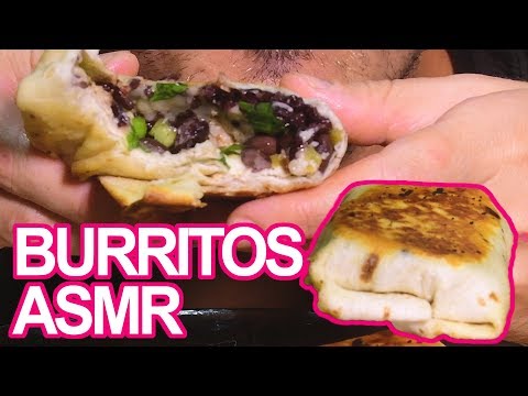 ASMR Crispy Fried Pork Burrito ( Crispy Soft Eating Sounds ) 부리 토 먹방 | Nomnomsammieboy