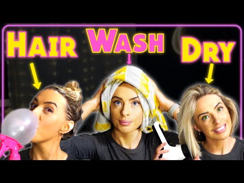 [ASMR] Hair Wash | Shower | Blow Dry with Gum Chewing !!