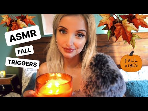 ASMR- MOST RELAXING FALL 🎃 TRIGGERS AND CLICKY WHISPERS (so cosy)