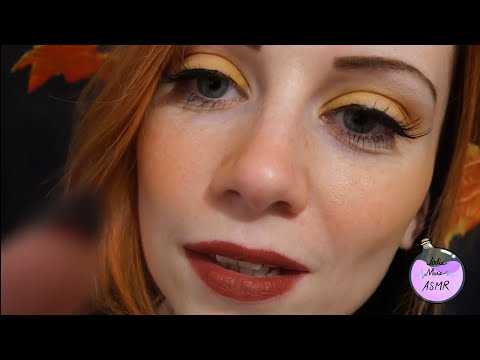 ASMR -  An Autumn Kiss| Close up| Touching your face