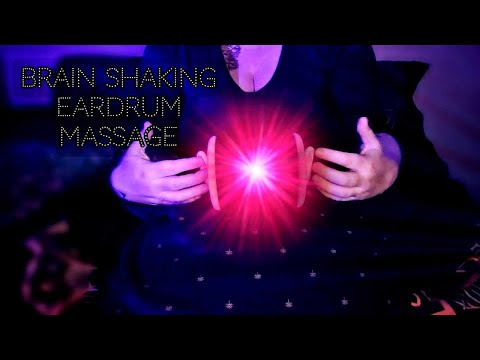 [ASMR] Intense & rough eardrum massage, ear tapping and cupping| Deep inhaling and exhaling