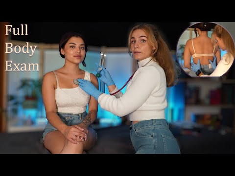 ASMR | FULL BODY examination performed by perfectionist doctor | chest, legs, back| real person ASMR