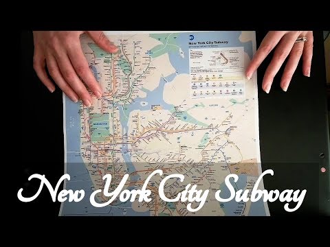 *Whisper* ASMR New York City Subway Map + Ramble ☀365 Days of ASMR☀