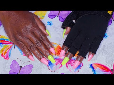 So Cute ! Mix & Matching ASMR Left Over Press On Nails