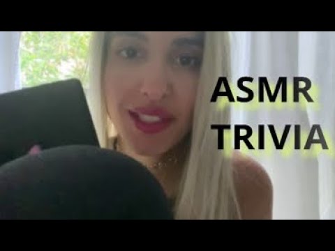 ASMR Whispered Reading of Trivia Questions & Answers w/ Tapping and some Tongue Clicking