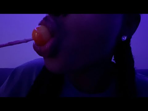 ASMR LOLIPOP LICKING AND MOUTH SOUND TINGLES.