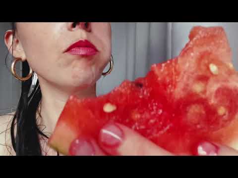 ASMR Food Porn Video-Messy Watermelon