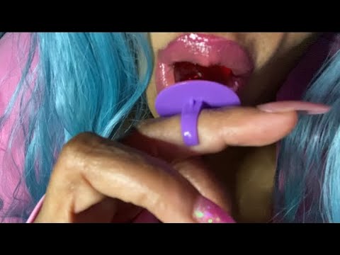 ASMR Wet Lollipop Sensual Tingles Licking Ring Pop