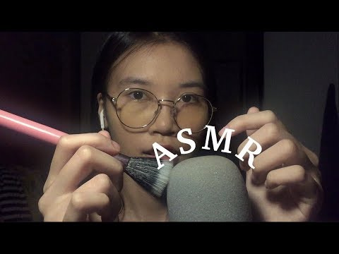 ASMR Brushing and Scratching Microphone No Talking