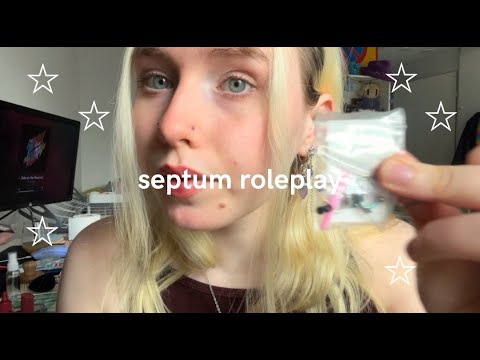 lofi asmr! [subtitled] best friend does your septum roleplay!
