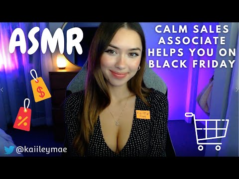 ASMR Calm Sale Associate Helps You on Black Friday (Roleplay, Personal Attention)