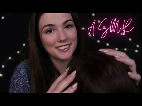 ASMR Hair Play ┃ Scalp Massage, Hair Brushing, Parting, and Relaxing Lice Check for Sleep 💤