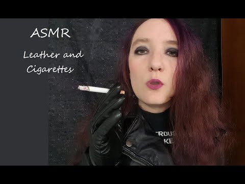 ASMR Leather and Cigarettes (ear to ear)