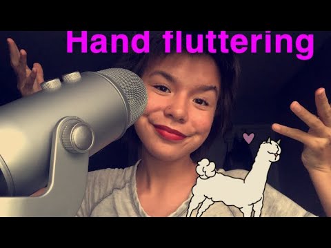 ASMR hand fluttering and skin tracing💛