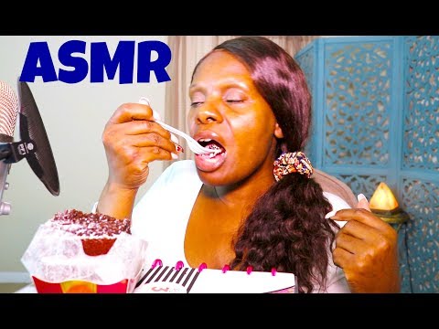 MUD CAKE ASMR Soft Spoken Eating Sounds | First Time/EEK